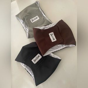 3 Pack Male Dog Diaper Wrap, Washable Puppy Belly Bands, Super-Absorbent